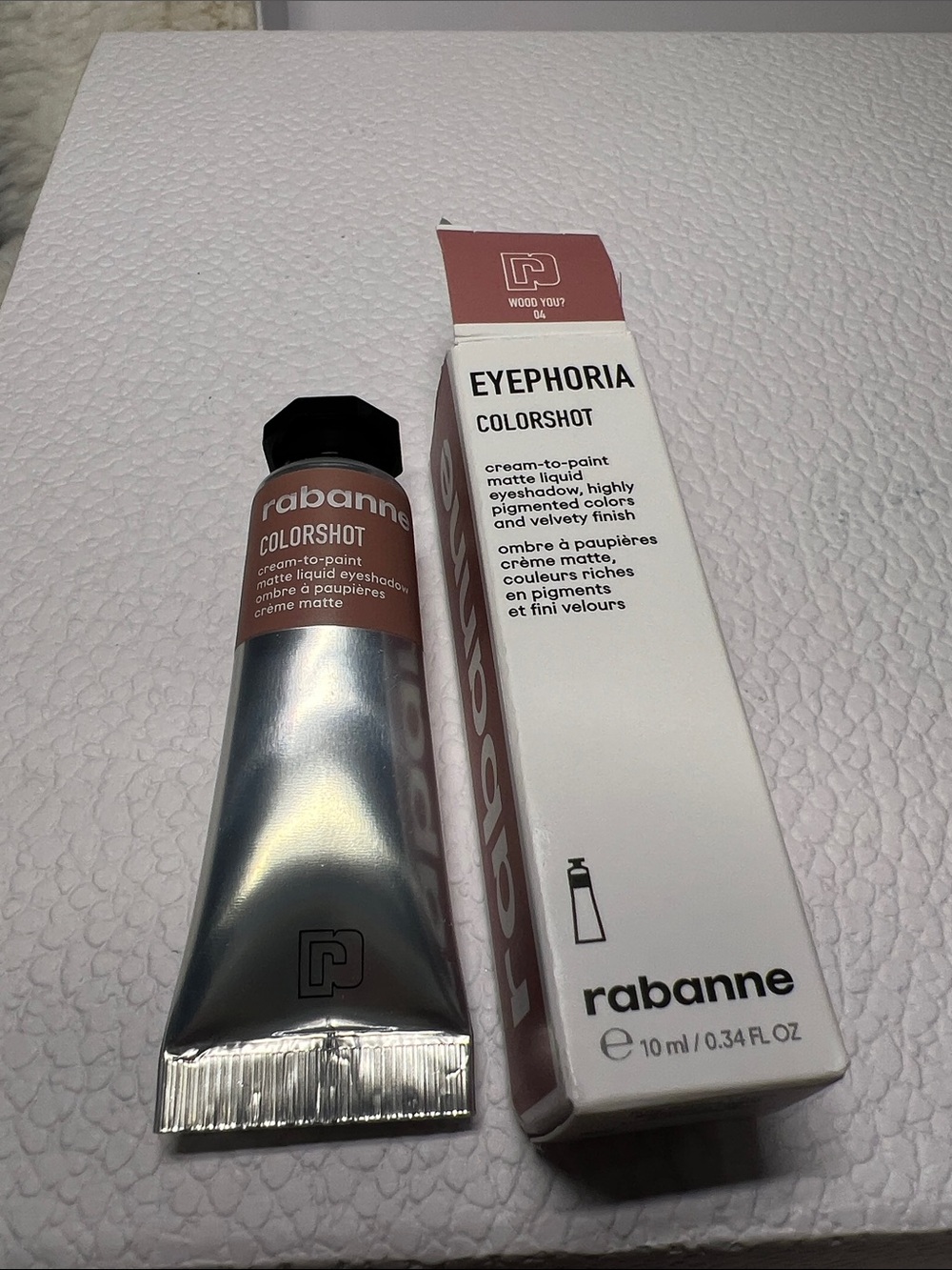 Rabanne Eyephoria ColorShot- Cream to Paint matte liquid eyeshadow -04 Wood You